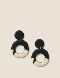 Powder Coated Drop Earrings