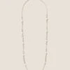 Pearl Rhinestone Long Necklace -M&S SD 01 T66 9051N K0 X EC 90