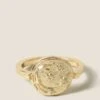 14ct Gold Plated Moon And Star Ring 2 14ct Gold Plated Moon And Star Ring -M&S SD 01 T66 9058G S0 X EC 90