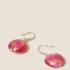Pink Glass Pearl Drop Earrings -M&S SD 01 T66 9126E A0 X EC 0