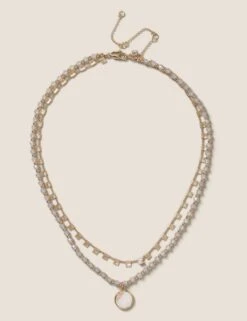 Multi Row Beaded Necklace -M&S SD 01 T66 9176N D0 X EC 90