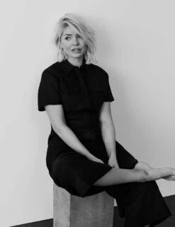 Linen Blend Belted Cropped Jumpsuit -M&S SD 01 T69 1631 Y0 X EC 8