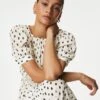 Polka Dot Round Neck Midi Smock Dress 2 Polka Dot Round Neck Midi Smock Dress -M&S SD 01 T69 1670 Y8 X EC 0