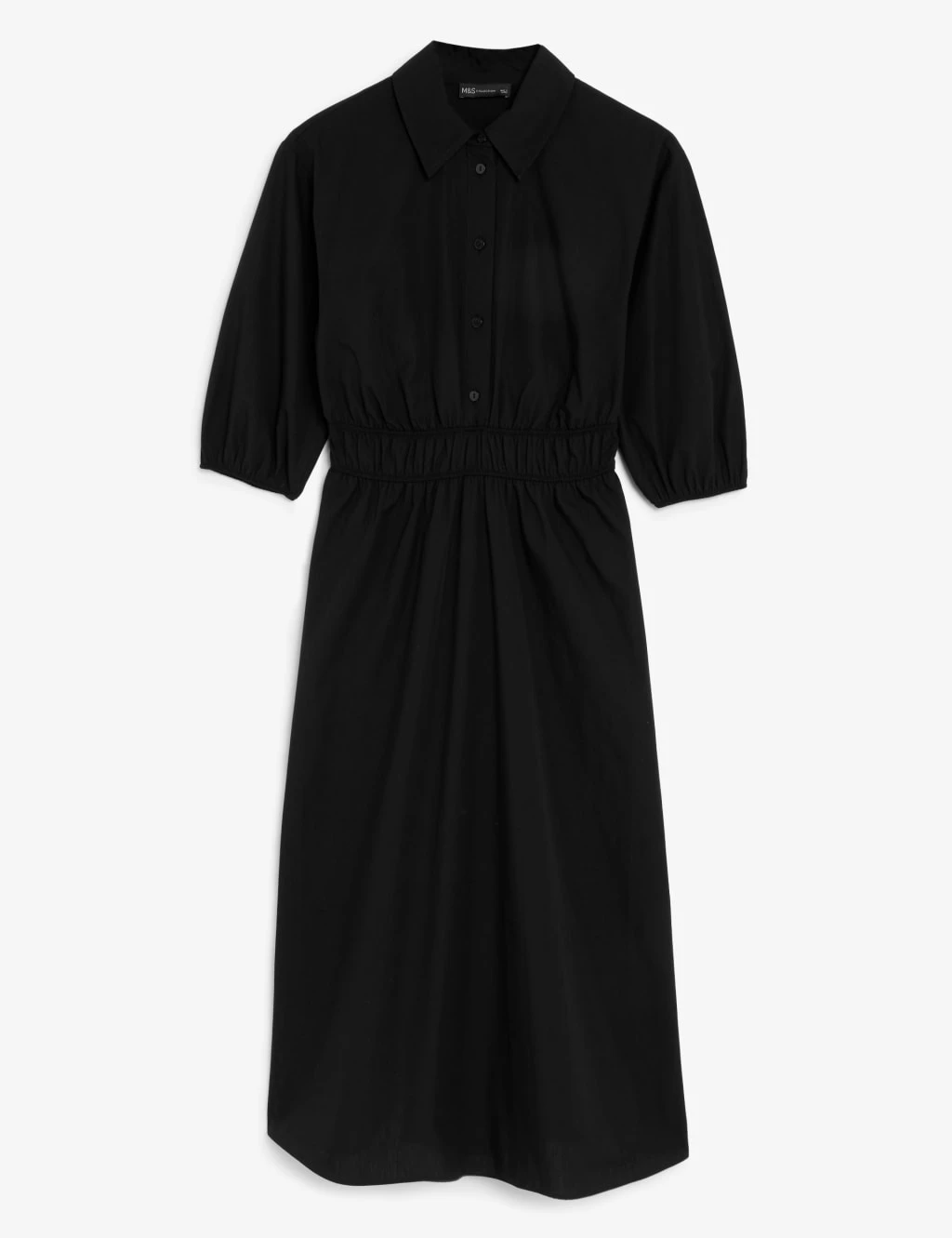 Pure Cotton Midi Shirt Dress 4 Pure Cotton Midi Shirt Dress - Image 2
