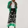 Floral Midaxi A-Line Skirt -M&S SD 01 T69 3351 Y4 X EC 0