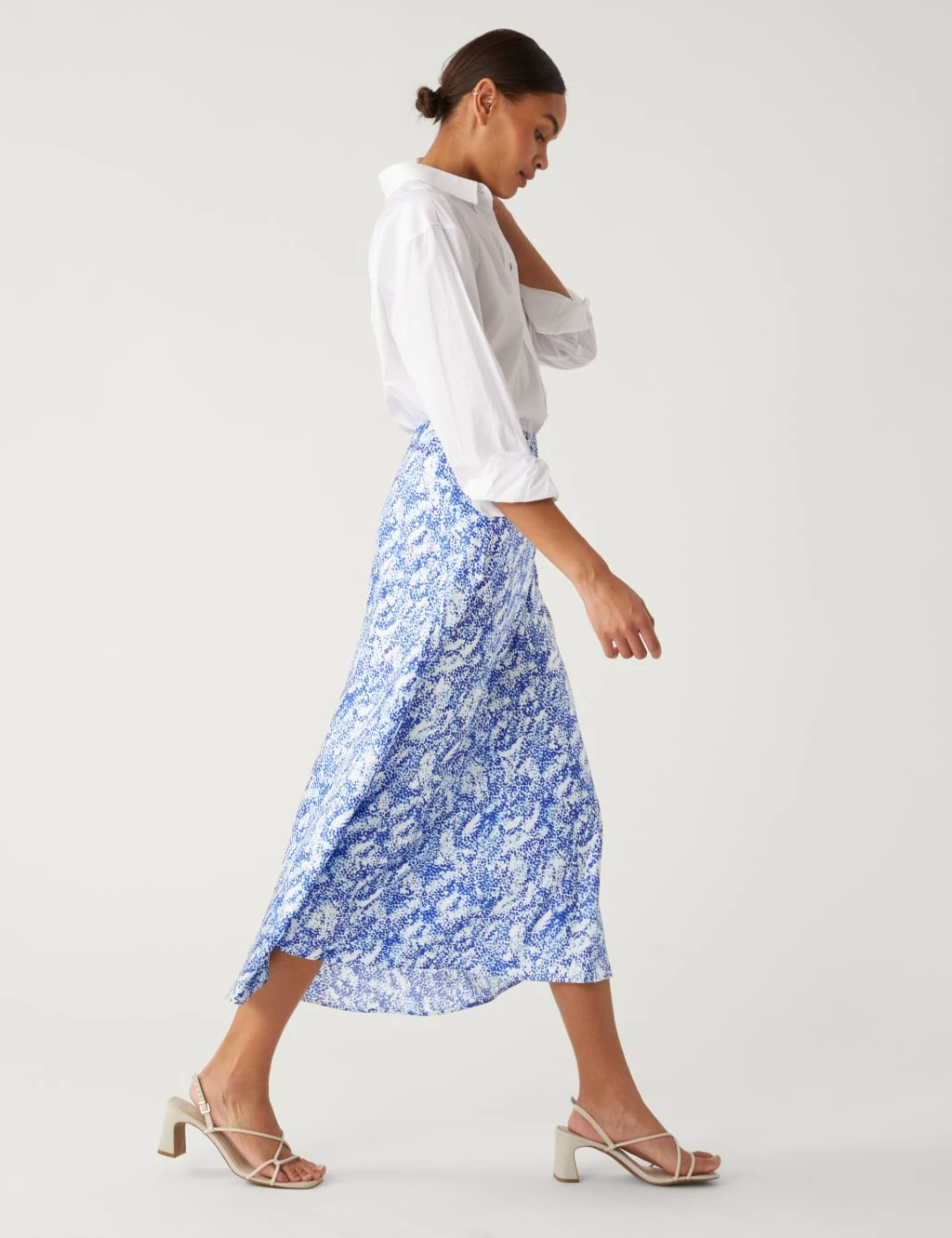 Satin Animal Print Midaxi Slip Skirt 6 Satin Animal Print Midaxi Slip Skirt - Image 4