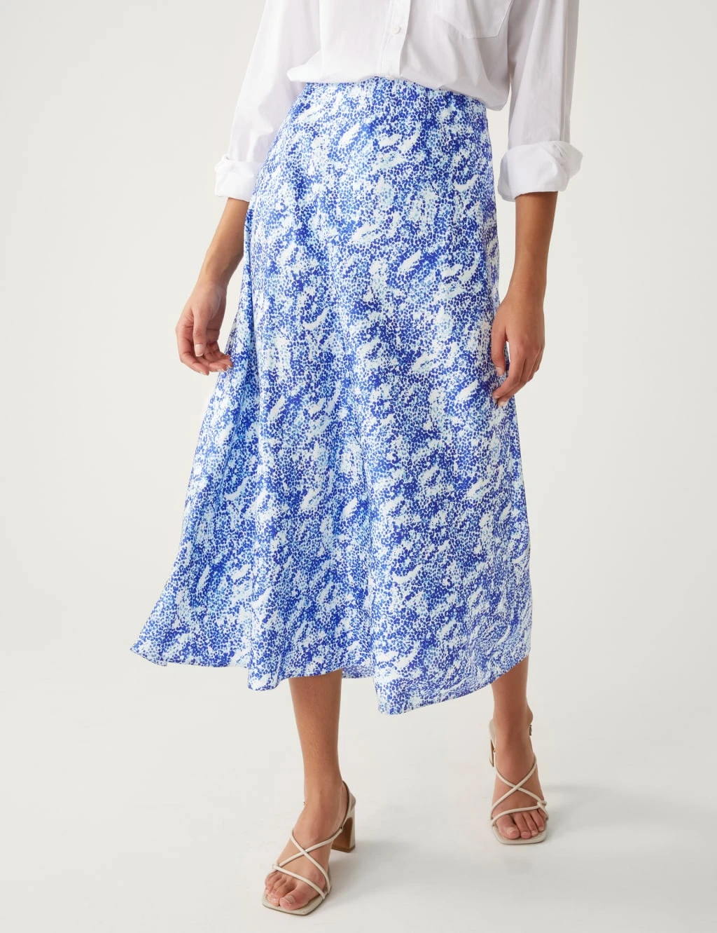 Satin Animal Print Midaxi Slip Skirt 7 Satin Animal Print Midaxi Slip Skirt - Image 5