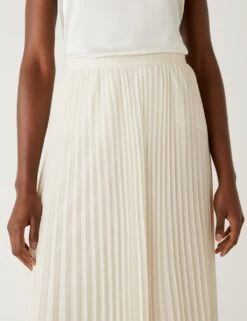 Plisse Midaxi Pleated Skirt -M&S SD 01 T69 3362 KY X EC 2