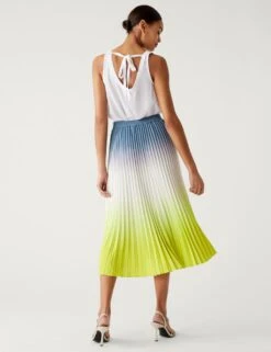 Ombre Pleated Midaxi Skirt 10 Ombre Pleated Midaxi Skirt -M&S SD 01 T69 3365 ZZ X EC 2