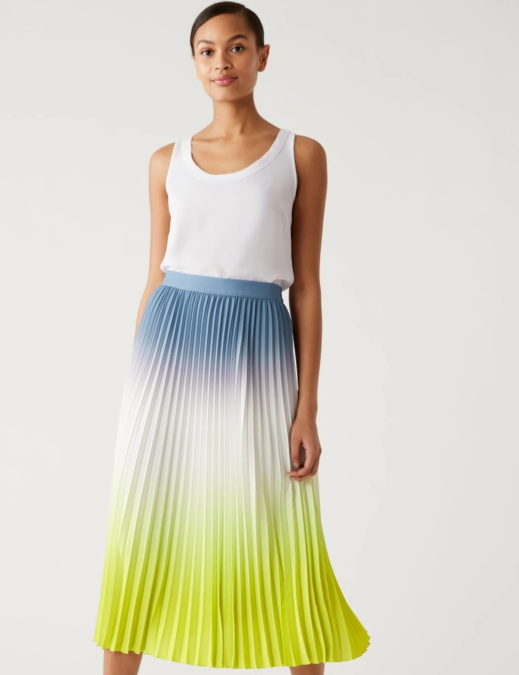 Ombre Pleated Midaxi Skirt 7 Ombre Pleated Midaxi Skirt - Image 5