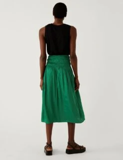 Pleated Midaxi Skirt -M&S SD 01 T69 3368 J0 X EC 3