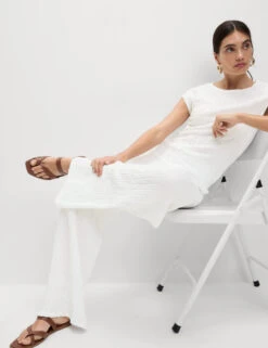 Short Sleeve Textured Top -M&S Short Sleeve Textured Top 5