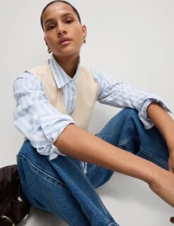 Soft Touch V-Neck Knitted Waistcoat -M&S Soft Touch V Neck Knitted Waistcoat 2