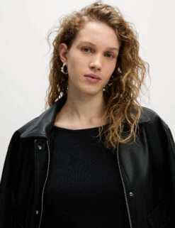 Square Neck Fitted Knitted Vest -M&S Square Neck Fitted Knitted Vest 4