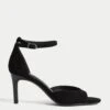 Suede Ankle Strap Stiletto Heel Sandals -M&S Suede Ankle Strap Stiletto Heel Sandals