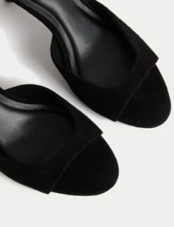 Suede Ankle Strap Stiletto Heel Sandals -M&S Suede Ankle Strap Stiletto Heel Sandals 2