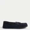 Suede Moccasin Slippers -M&S Suede Moccasin Slippers