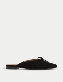Suede Slip On Flat Ballet Pumps