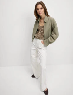 Suedette Relaxed Harrington Jacket -M&S Suedette Relaxed Harrington Jacket 2