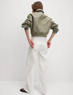 Suedette Relaxed Harrington Jacket -M&S Suedette Relaxed Harrington Jacket 3