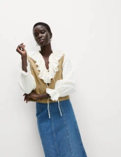 Suedette Short Gilet -M&S Suedette Short Gilet 2