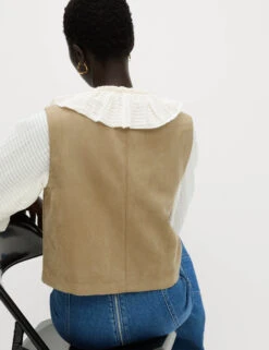 Suedette Short Gilet -M&S Suedette Short Gilet 3