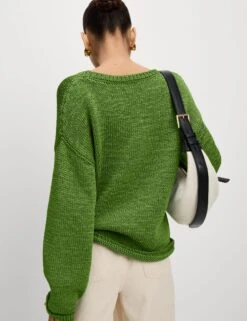 Textured Crew Neck Jumper