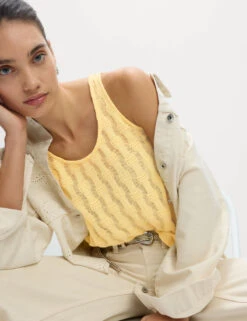 Textured Cropped Vest -M&S Textured Cropped Vest 5