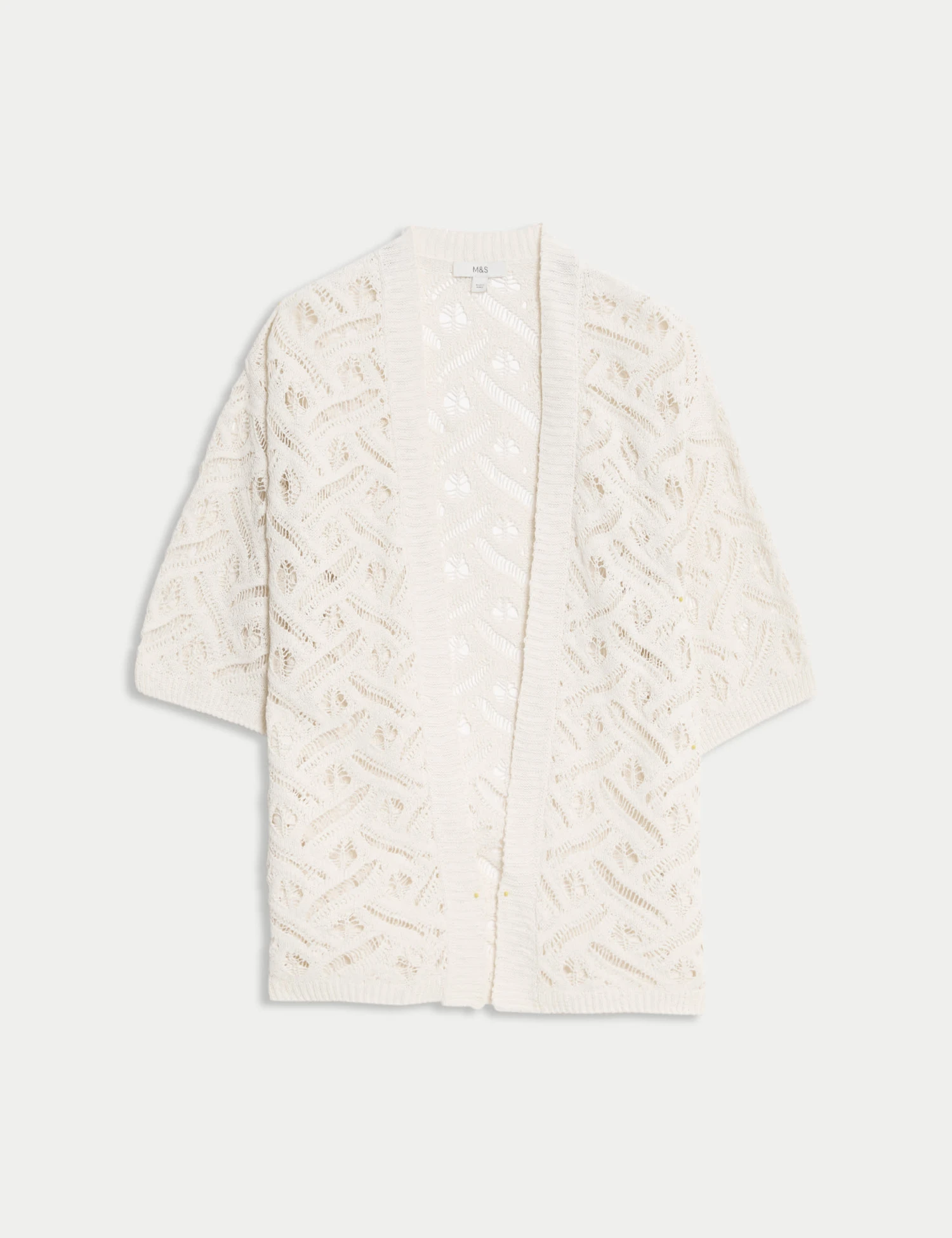 Textured Edge To Edge Longline Cardigan 4 Textured Edge To Edge Longline Cardigan - Image 2