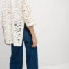 Textured Edge To Edge Longline Cardigan -M&S Textured Edge to Edge Longline Cardigan