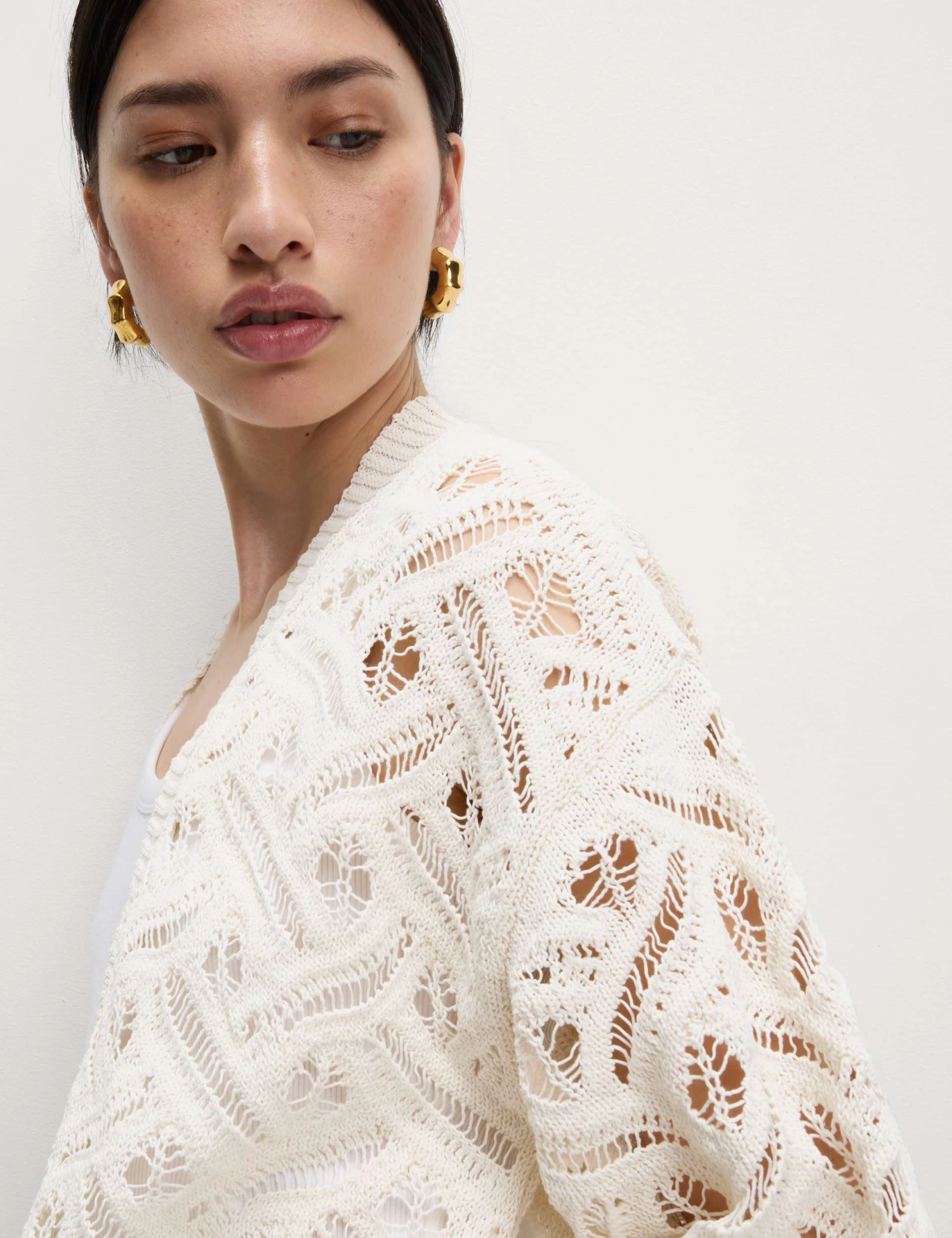 Textured Edge To Edge Longline Cardigan 5 Textured Edge To Edge Longline Cardigan - Image 3