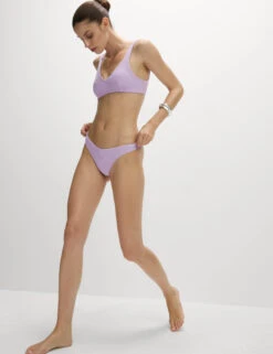 Textured Padded Plunge Bikini Top 17 Textured Padded Plunge Bikini Top -M&S Textured Padded Plunge Bikini Top 2