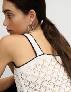 Textured Slim Fit Knitted Vest -M&S Textured Slim Fit Knitted Vest 3