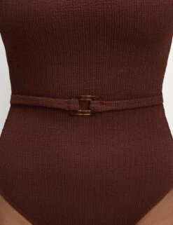 Textured Square Neck Swimsuit -M&S Textured Square Neck Swimsuit 2