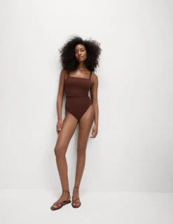 Textured Square Neck Swimsuit -M&S Textured Square Neck Swimsuit 5
