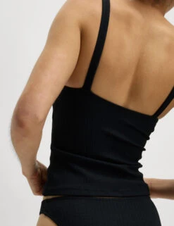 Textured Square Neck Tankini Top -M&S Textured Square Neck Tankini Top 3