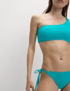 Textured Tie Side Bikini Bottoms -M&S Textured Tie Side Bikini Bottoms 2