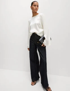 Tie Detail Long Sleeve Top -M&S Tie Detail Long Sleeve Top 2