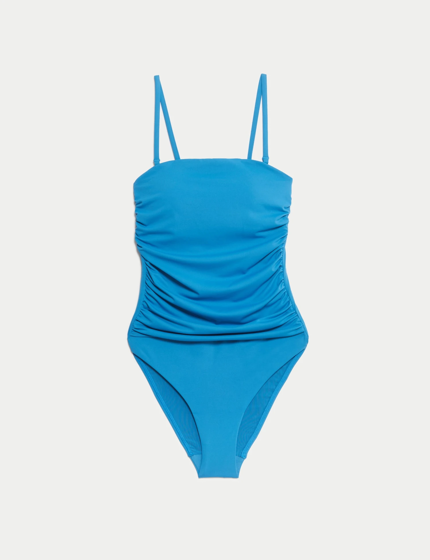 Tummy Control Padded Ruched Bandeau Swimsuit 4 Tummy Control Padded Ruched Bandeau Swimsuit - Image 2