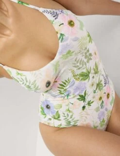 Tummy Control Palm Print Plunge Swimsuit 24 Tummy Control Palm Print Plunge Swimsuit -M&S Tummy Control Palm Print Plunge Swimsuit 3