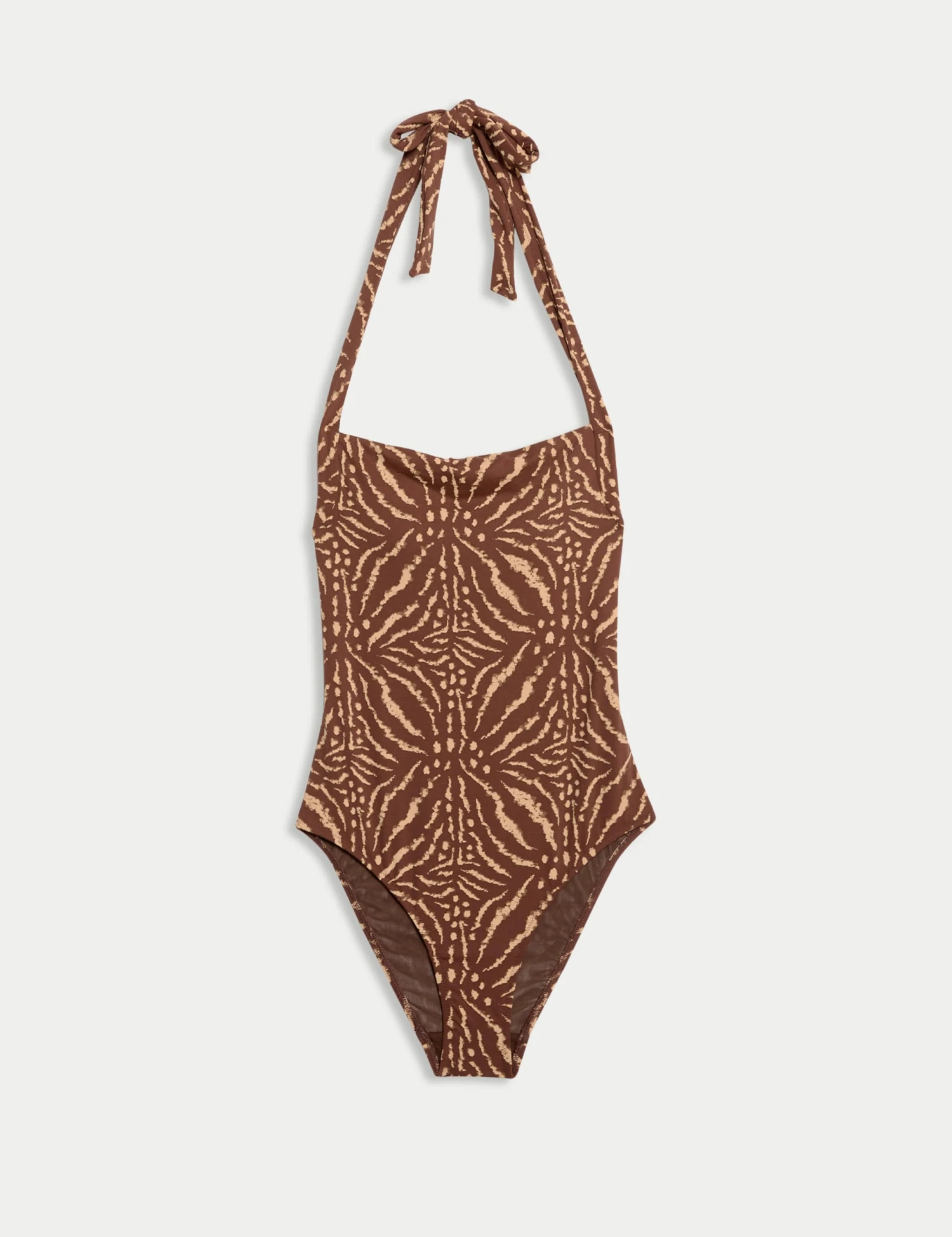 Tummy Control Printed Halterneck Swimsuit 4 Tummy Control Printed Halterneck Swimsuit - Image 2