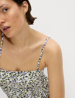 Tummy Control Printed Padded Bandeau Swimsuit 17 Tummy Control Printed Padded Bandeau Swimsuit -M&S Tummy Control Printed Padded Bandeau Swimsuit 4