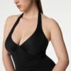 Tummy Control Wired Halterneck Swimsuit D-GG -M&S Tummy Control Wired Halterneck Swimsuit D GG