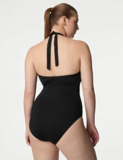 Tummy Control Wired Halterneck Swimsuit D-GG -M&S Tummy Control Wired Halterneck Swimsuit D GG 4