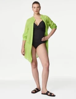 Tummy Control Wired Plunge Tankini Top D-F -M&S Tummy Control Wired Plunge Tankini Top D F 3