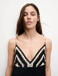 V-Neck Midi Beach Dress