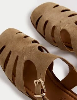 Wide Fit Suede Fisherman Sandals -M&S Wide Fit Suede Fisherman Sandals 2
