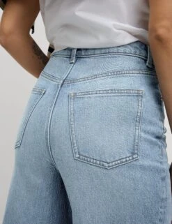 Wide Leg Cropped Jeans -M&S Wide Leg Cropped Jeans 5