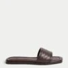 Woven Flat Mules -M&S Woven Flat Mules
