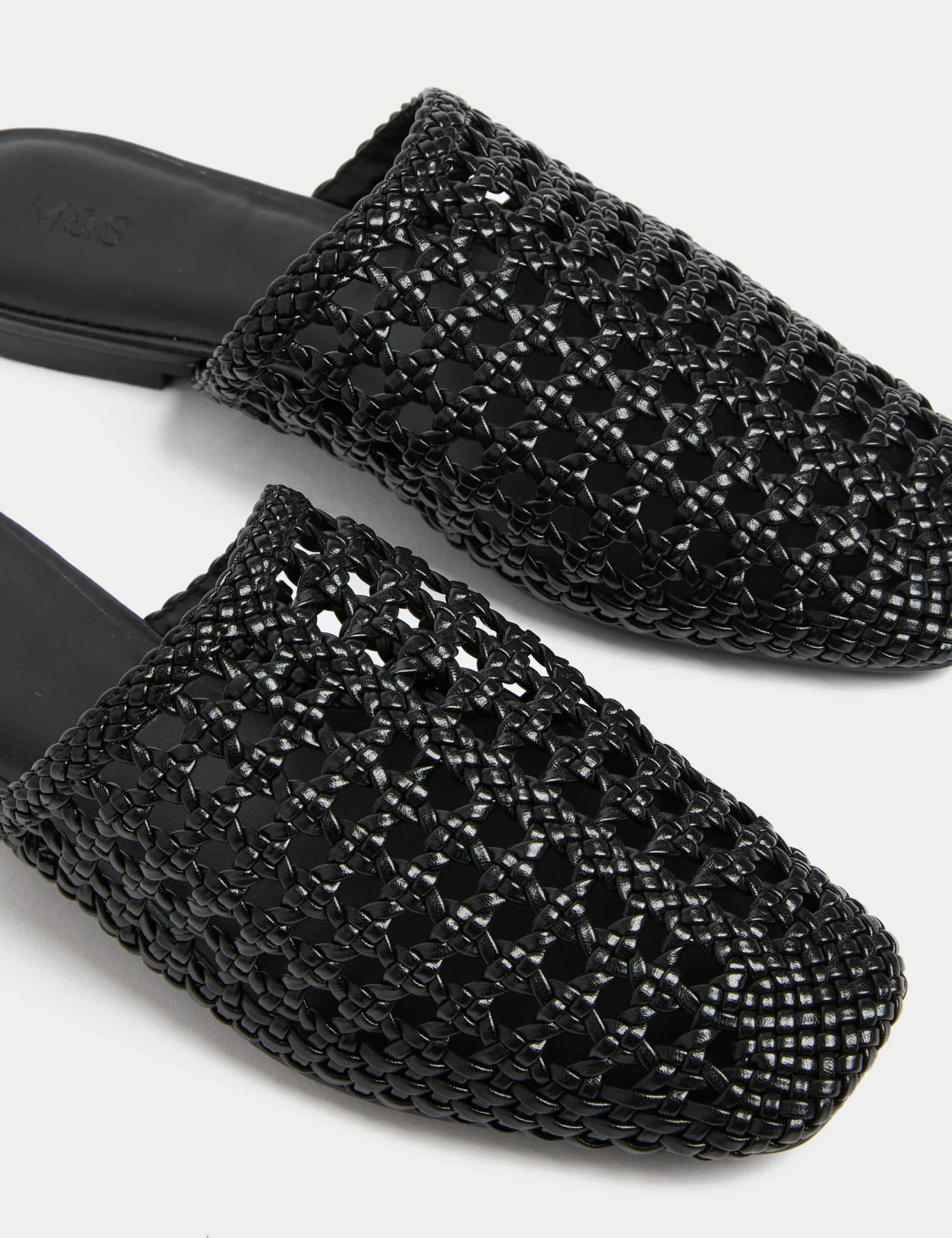 Woven Slip On Flat Mules 5 Woven Slip On Flat Mules - Image 3